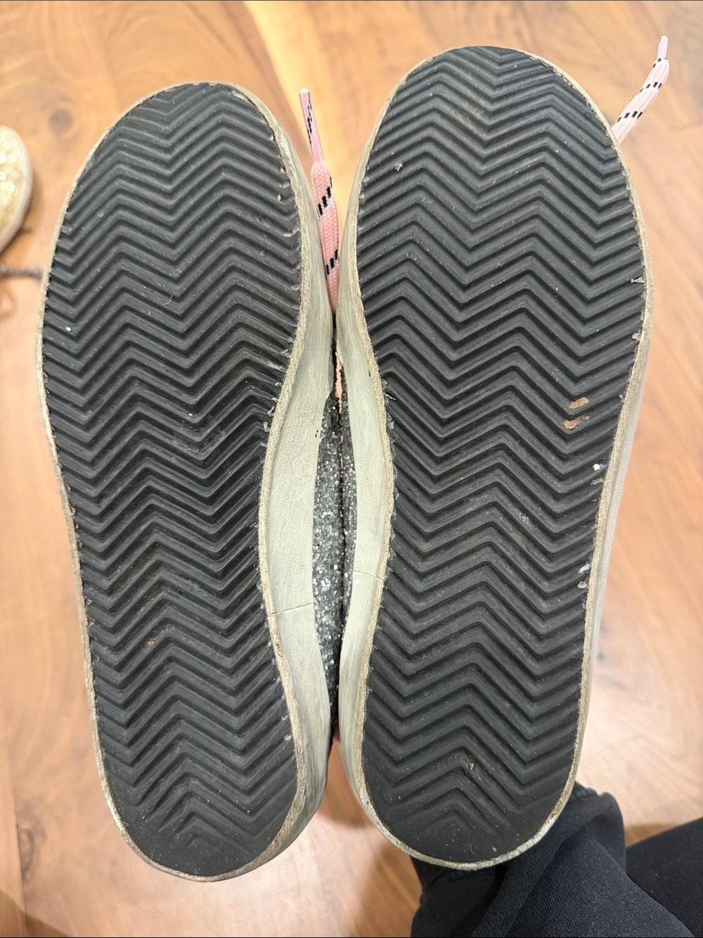 Golden Goose Silver Glitter Superstar Sneakers - Picture 6 of 10